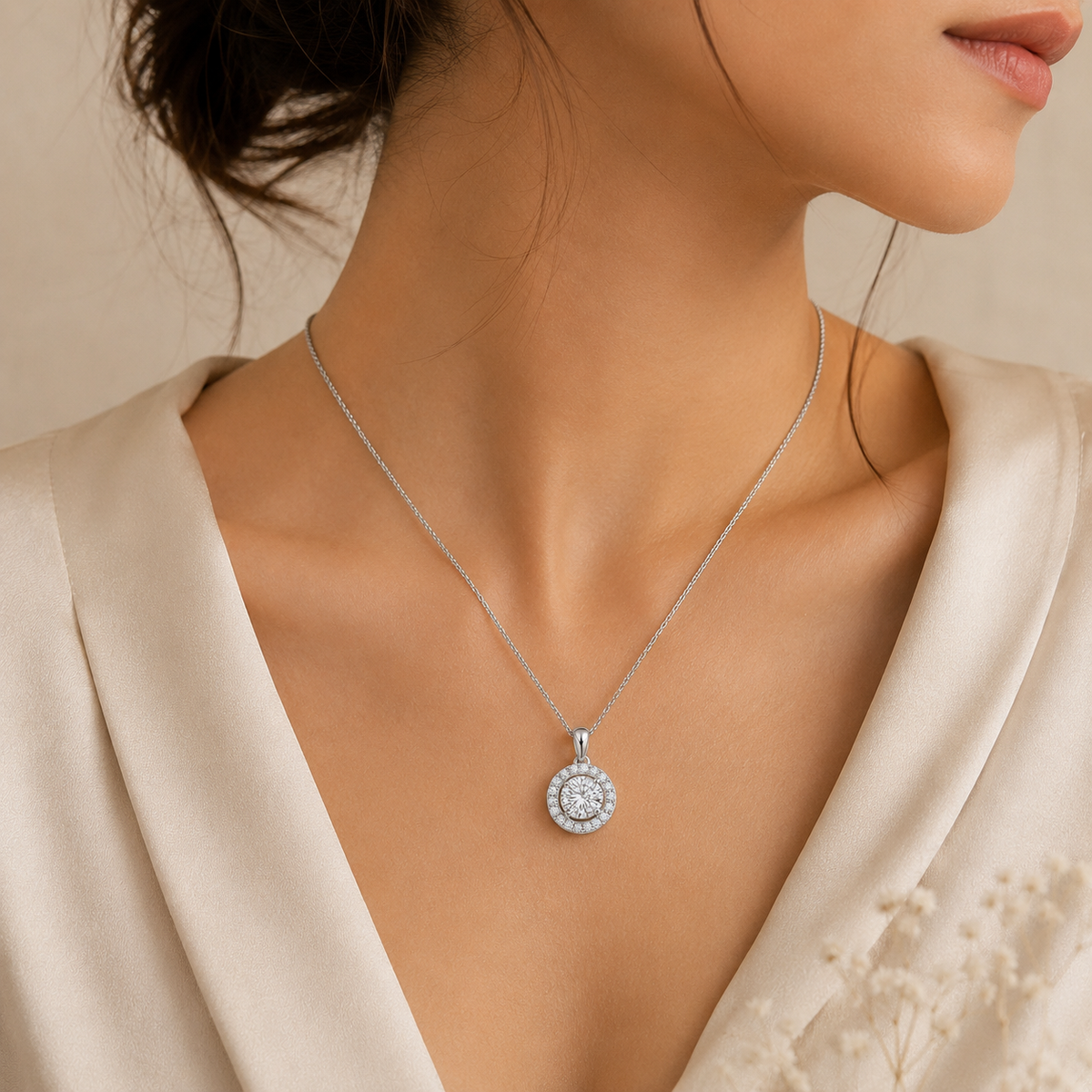Celeste Halo Pendant