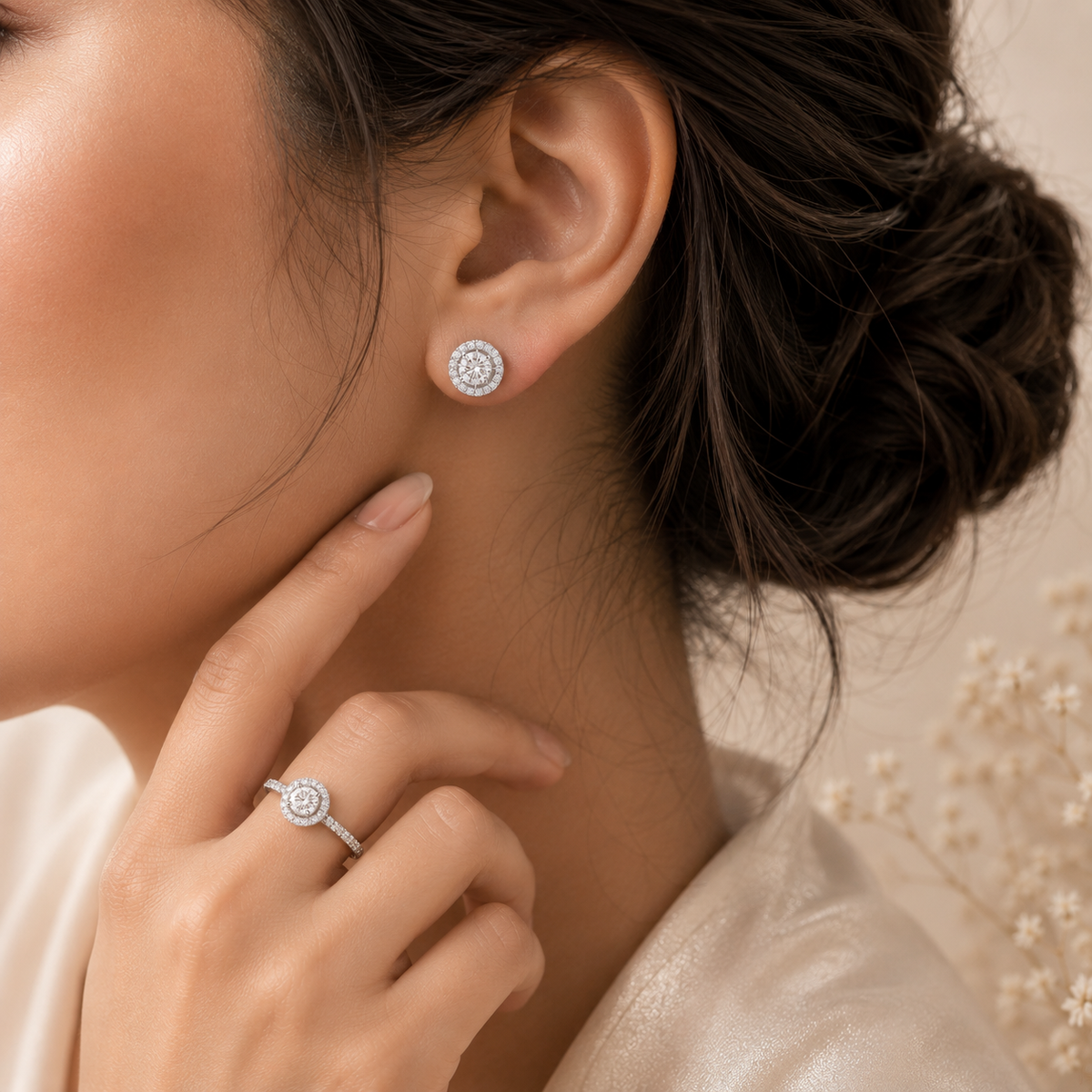 Celeste Halo Earrings