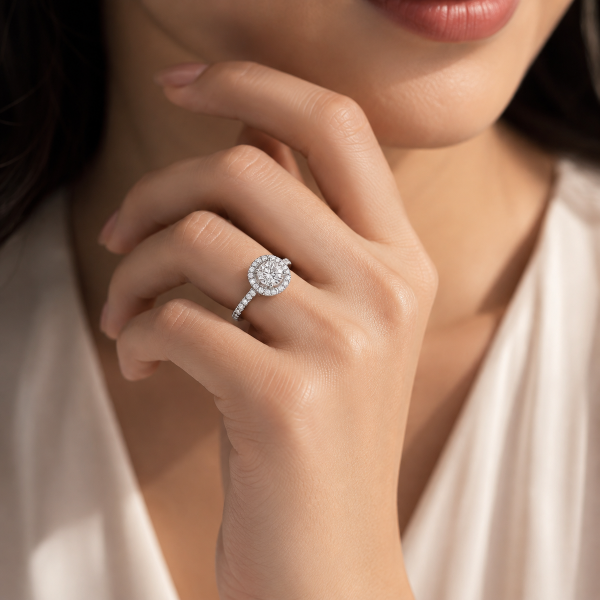 Celeste Halo Ring